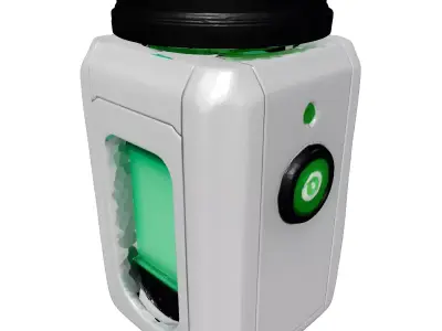SciFi Energy Container Vial 3D model