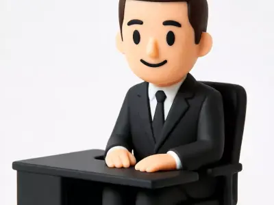 Classroom Student Desk 3D Model 3D print model