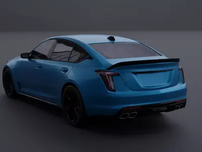 Generic Sedan 7 Low-poly 3D model