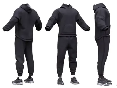 Male Sport Outfit 3 Free 3D model