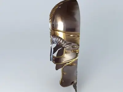 Beowulf Grendel Viking Helmet Mask Free 3D model