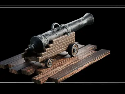 shipGan Low-poly 3D model
