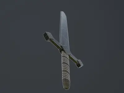 sword Low-poly 3D model 91