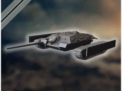 E-25 Ausf B Entwicklung light tank - Germany Eastern Western Ber 3D print model
