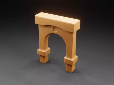 Historic Arch Low-poly 3D model