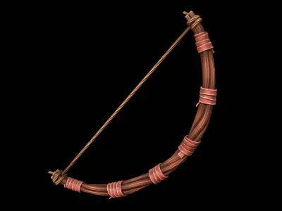 Stylized Bow Low-poly 3D model purchase