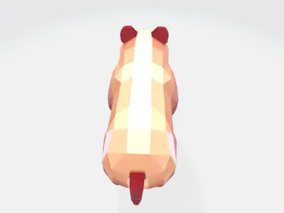 Lowpoly bear Low-poly 3D model