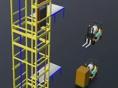 Pallet Lifter 3D designed 3D model
