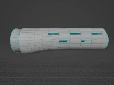 ADAR Handguard and Stock Low-poly 3D model