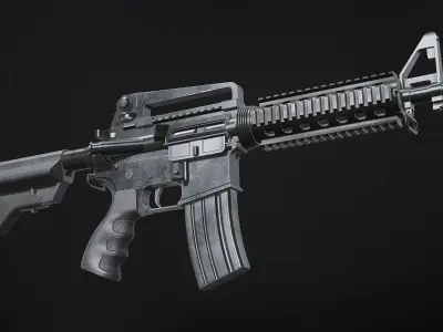 M4 Assault Rifle Low-poly 3D model purchase