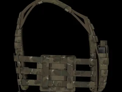 Crye Jumpable Plate Carrier Low-poly 3D model