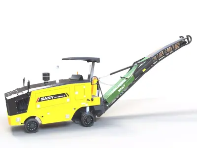  Asphalt Milling Machine 2 3D model