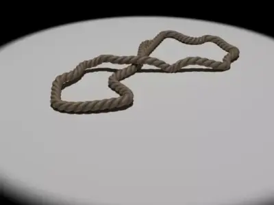 High-Poly Rope 3D model