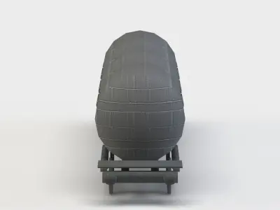 Train wagon Low-poly 3D model purchase