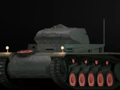 Panzer II Low-poly 3D model