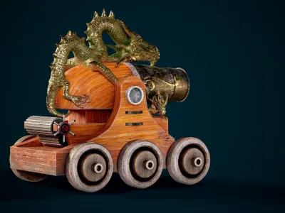 Weapon gun Low-poly 3D model purchase