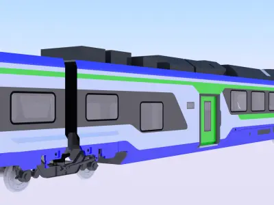Hitachi HTR 412 train exterior 3D model