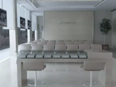 Bank Office Branch 3D model