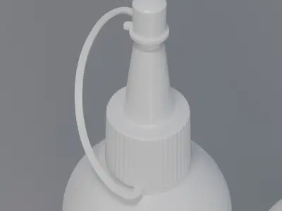 plastic bottle for liquid Low-poly 3D model