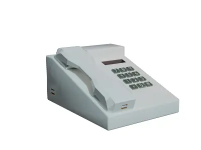 Telephone  Free low-poly 3D model