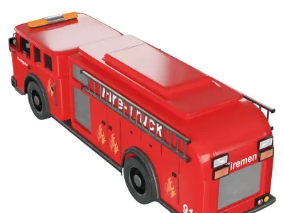 fire truck 3D model purchase