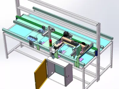 Online PCBA dispensing machine 3D model