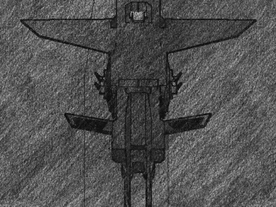 Low poly space fighter - Perun Free low-poly 3D model