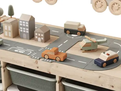 IKEA TROFAST Furniture and Toys for Childrens Room 02 3D model