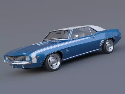 1969 Chevrolet Camaro SS Coupe 3D model purchase