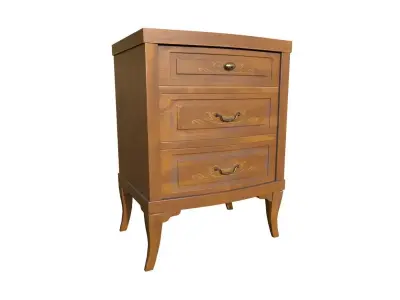 Mughetto bedside table Low-poly 3D model