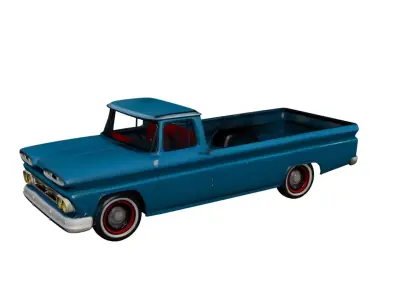 1960 Pickup Truck 3D Model Classic Vintage Utility Vehicle 3D model