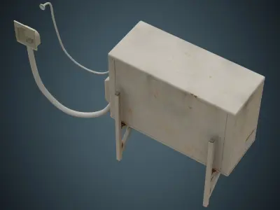 Air Conditioner 5B Low-poly 3D model