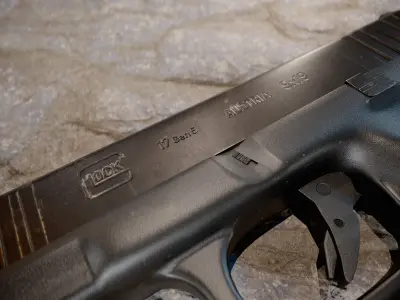 Glock 17 gen 5 model weapon equipment 4k and 2k High Quality 3D  Free low-poly 3D model