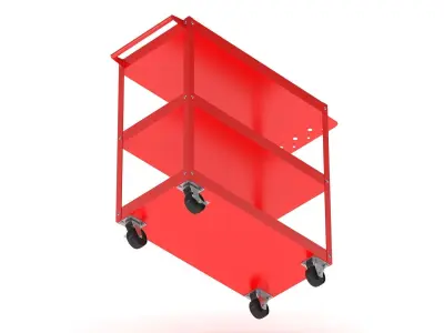 Garage Tool And Parts Trolley 3D model