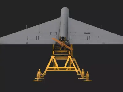 Shahed-136 Drone Game Ready Model Low-poly 3D model