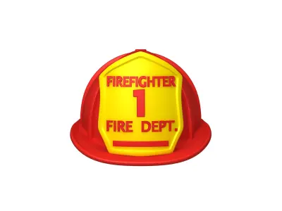 Fireman helmet 3D model