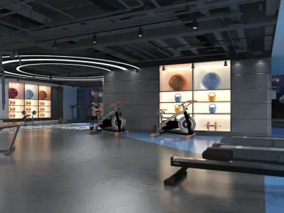 Gym Club 04 3D model