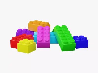 Kids Toys - Blocks 3D model