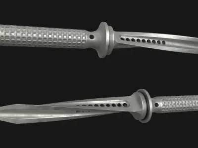 Jagdkommando Knife Low-poly 3D model purchase