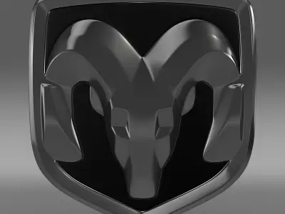 Dodge new Logo 3D model