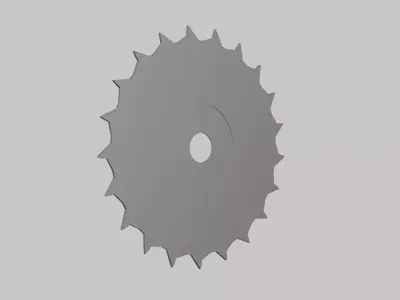 Circular Saw Blade - Geometry Only No Textures No Materials 3D model