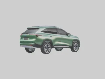 Ecofriendly Hybrid SUV model 3D model