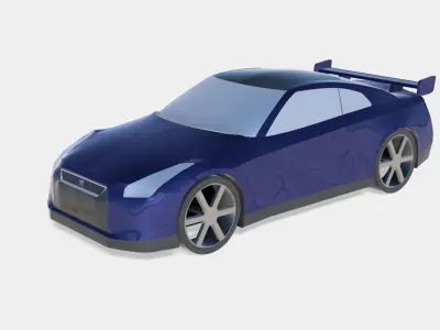 Nissan GT-R 3D print toy car 3D print model purchase