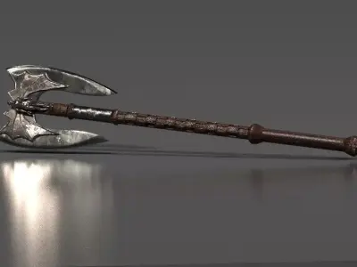 Axe model Low-poly 3D model