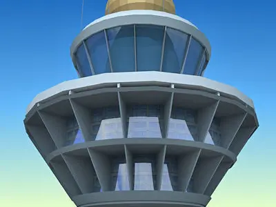 Bubble Control Tower  3D model