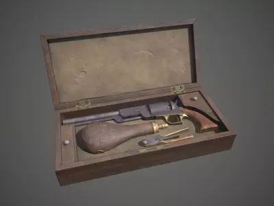 Gun Box COLT WALKER MODEL 1847 3D model