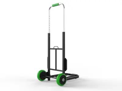Cart Storage Green 3D model