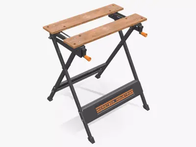 Workbench Low-poly 3D model 2