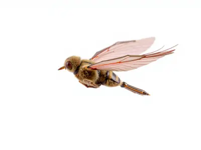 Mechanical Flying Bee Garden Assistant Low-poly 3D model