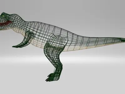 Low Poly T-Rex t - rex dinosaur 3D model